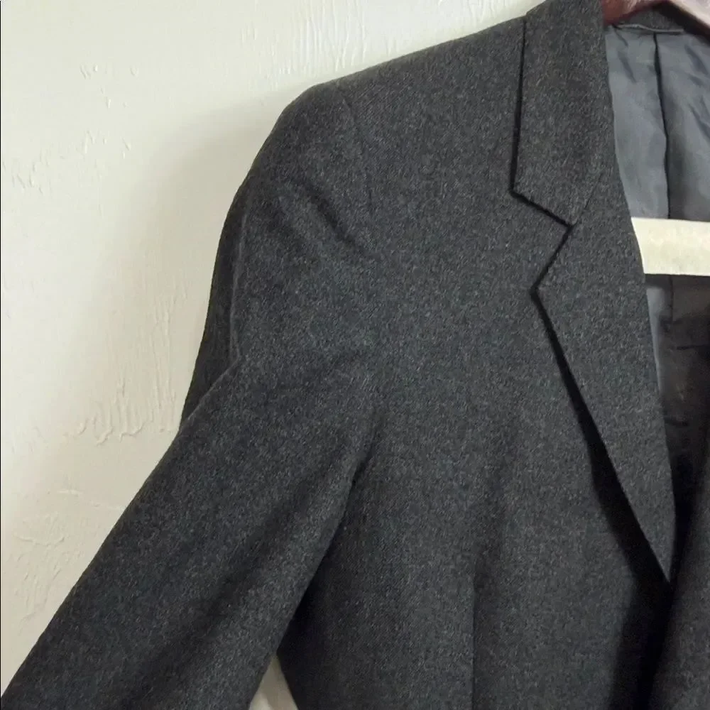 Gladstone London Pure New Wool Blazer Gray 2-Button Jacket Size M